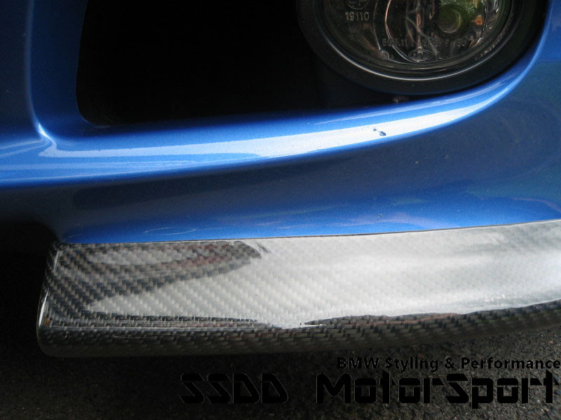 BMW E46 M Sport Carbon Fibre Clubsport Style Front Splitters