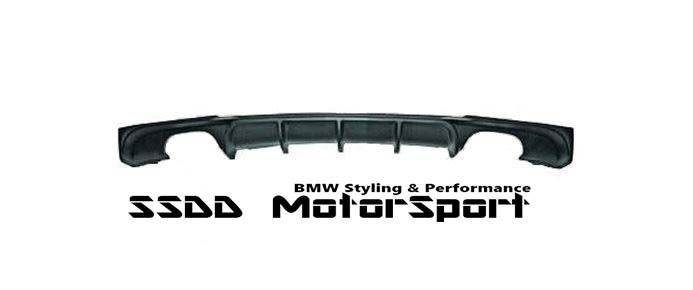 Bmw F30 F31 Msport Performance Look Rear Bumper Diffuser
