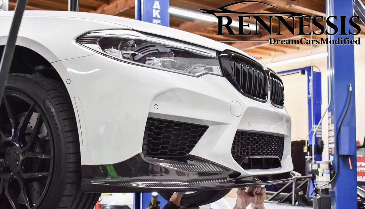 RENNESSIS BMW F90 M5 & M5 Competition 3D Style Dry Carbon Fibre Front  Bumper Splitter - SSDD MotorSport Ltd