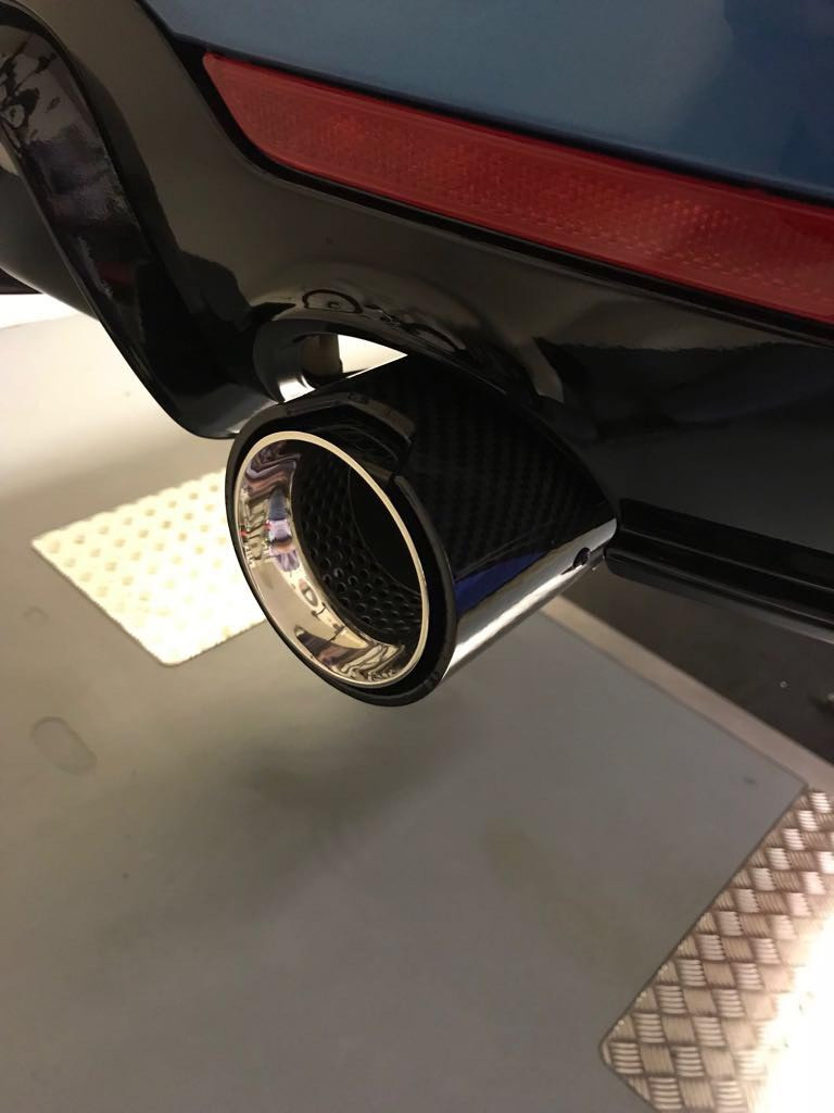 BMW F Chassis F20 F22 F30 F32 Carbon Fibre Exhaust Tips