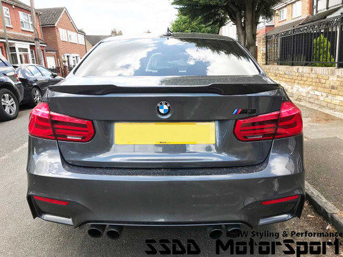 F30 F80 V Style carbon fibre boot spoiler