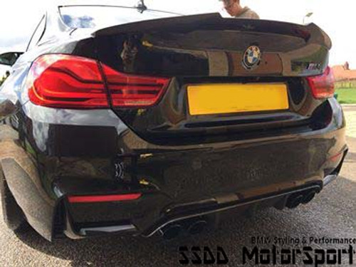 F82 M4 M Performance Style Boot Lip Spoiler - V2