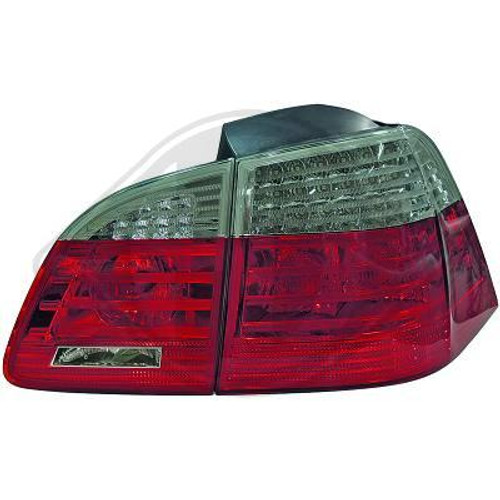 BMW E61 Touring 03-07 LCI Facelift Style RED SMOKED LED Rear Lights