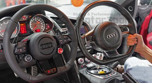 2021+ AUDI R8 STYLE STEERING WHEEL UPGRADE WITH PUSH START BUTTON 2021+ AUDI R8 STYLE STEERING WHEEL UPGRADE WITH PUSH START BUTTON