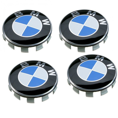 Genuine BMW Alloy Wheel Centre Caps x 4 - 68MM 36136783536