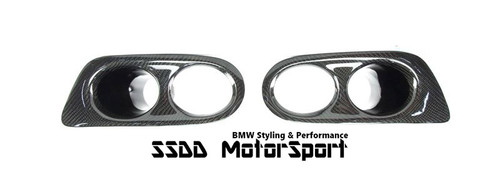 BMW E46 M3 Carbon Fibre Fog Lamp Covers DTM Style