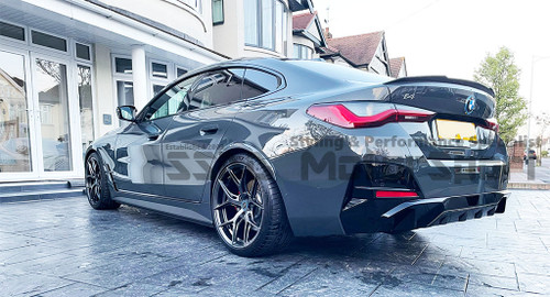 BMW G26 GranCoupe i4 Dry Carbon V Style Boot Spoiler