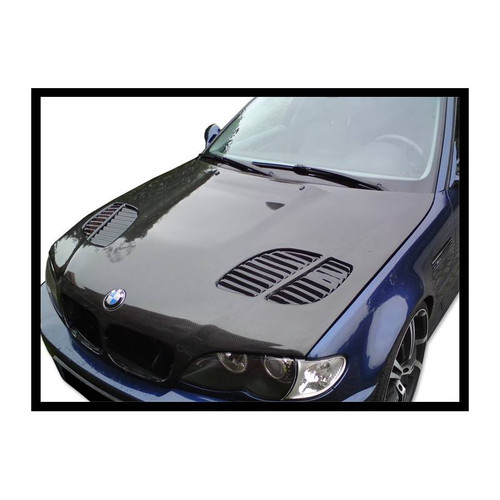 RENNESSIS BMW FACELIFT E46 Saloon & Touring Carbon Fibre GTR Vented Bonnet 