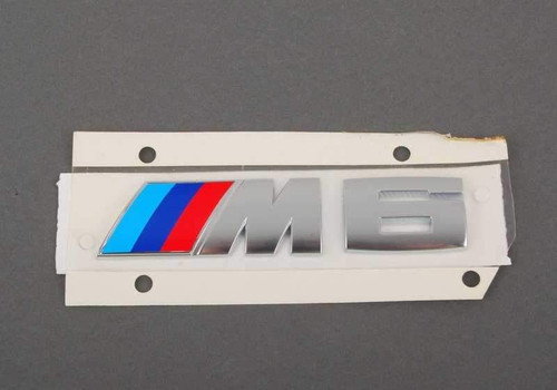 Genuine BMW E63 E64 M6 Rear Emblem Badge 51147898225