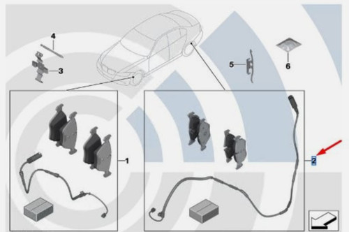 Genuine MINI F57 Cabrio JCW Rear Brake Pads 34208871634