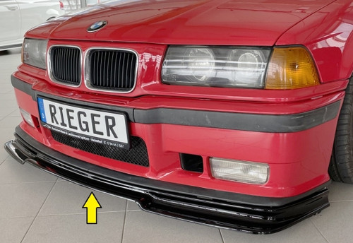 Rieger Gloss Black Front GT Spoiler Lip for BMW E36 M3