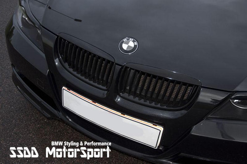 E90 E91 pre-lci performance look high gloss black kidney grilles