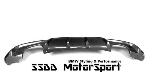 BMW F34 GT Msport quad carbon fibre diffuser