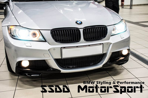 E90 E91 LCI Msport performance gloss black splitters