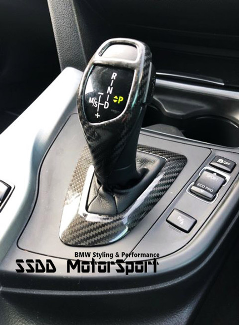 RENNESSIS Genuine Dry Carbon Fibre Gear Knob Trim for FX 1 2 3 4 with Sport Automatic Transmission