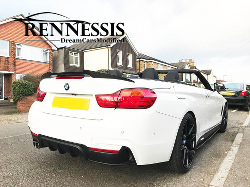 RENNESSIS Aero Carbon Fibre Spoiler for F33 4 Series F83 M4 Convertible - V1