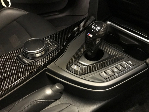 RENNESSIS Genuine Dry Carbon Fibre BMW M DCT Gear Surround Trim for F80 M3, F82 & F83 M4