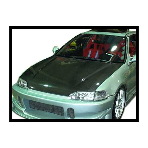 RENNESSIS HONDA CIVIC 4 Door 1992-94 Carbon Fibre Bonnet - OE Look