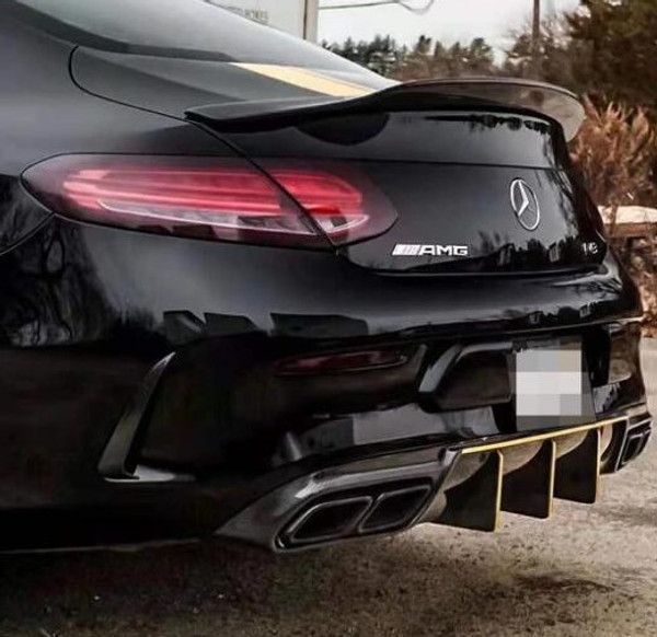 Mercedes-Benz W205 C63 C63s 2 Door DTM Big Fin Carbon Fibre Rear Diffuser