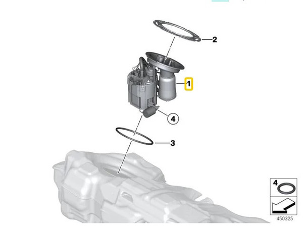 GENUINE BMW F20 F22 F87 M2 F30 F32 FUEL PUMP REGULATOR 16117243975