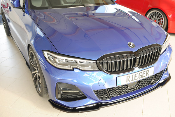 Rieger BMW G21 G21 MSPORT Gloss Black Front Splitter Set