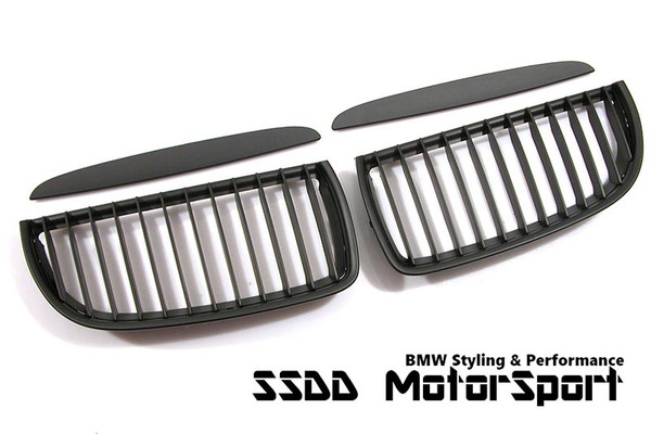 E90 E91 pre-lci matt black performance kidney grilles