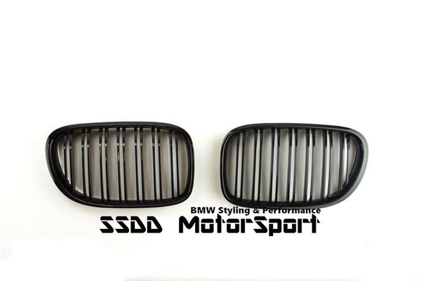 BMW F01 F02 7 Series double slats gloss black kidney grilles