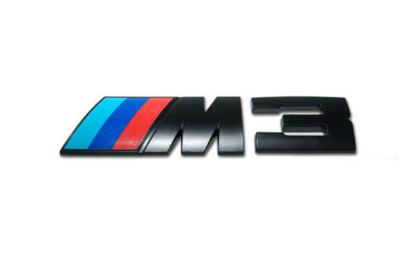 Genuine BMW Black M3 M4 Competition Pack Rear Badges - 51148068579 and 51148068580
