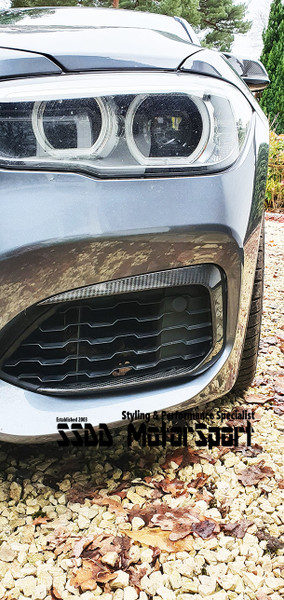 Rennessis Carbon Fibre Front Bumper Canards for BMW F20 F21 LCI M135i M140i