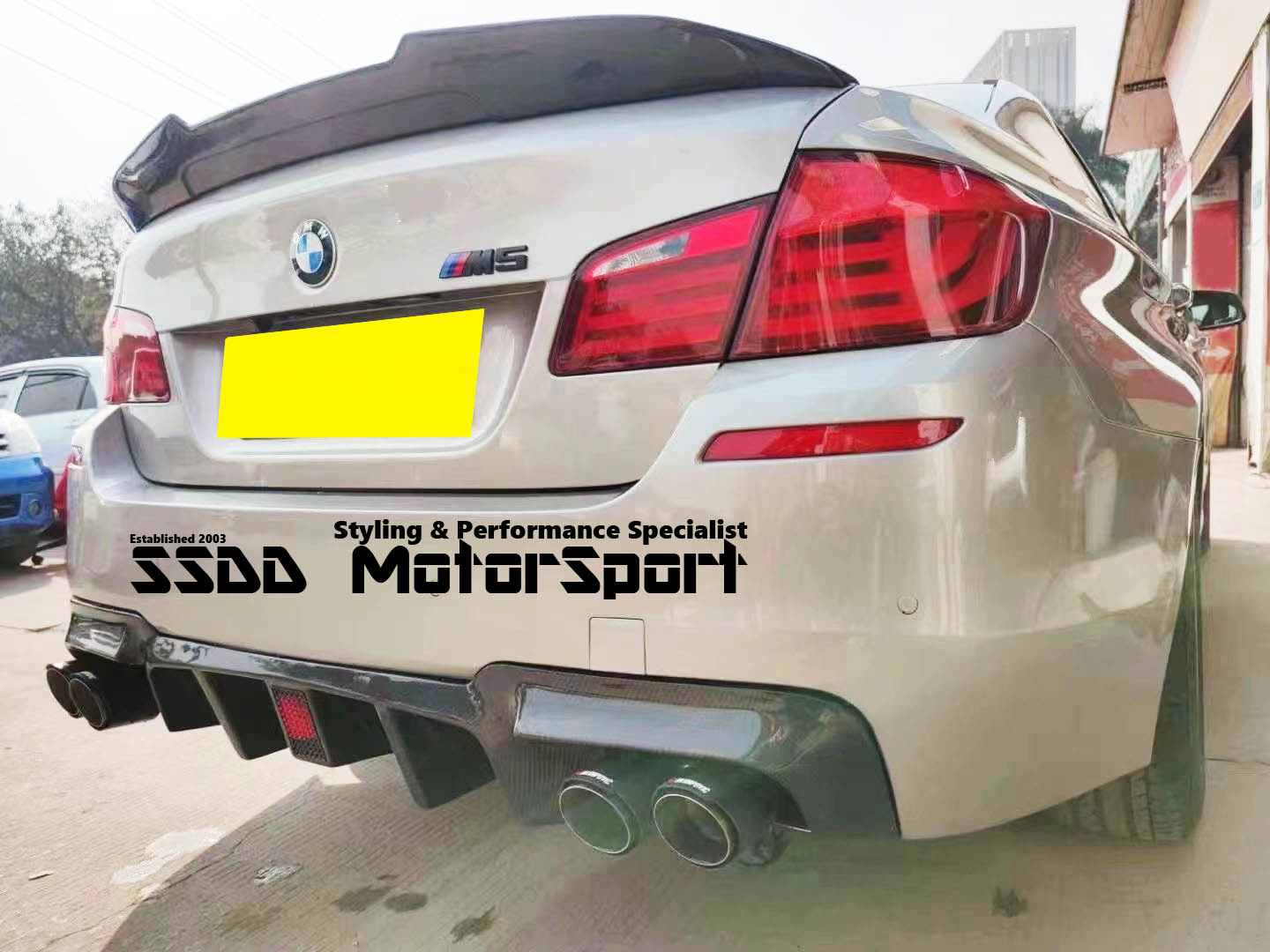  Carbon Fiber PSM Style High Kick Trunk Spoiler Wing Compatible  with 2011-2016 BMW F10 528i 535i 535d 550i M5 : Automotive