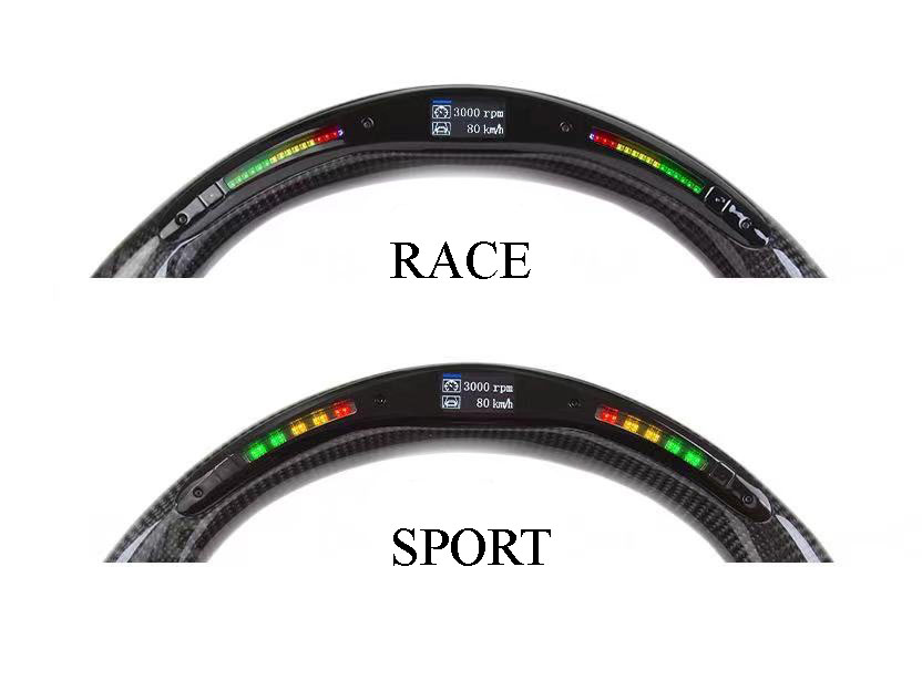 BMW E46 E39 Flat Bottom Carbon LED Race Display Steering Wheel - SSDD  MotorSport Ltd