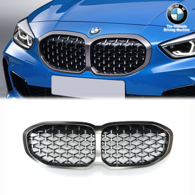 GENUINE BMW F40 M135i M Performance Titanium Grey Grilles - SSDD MotorSport Ltd