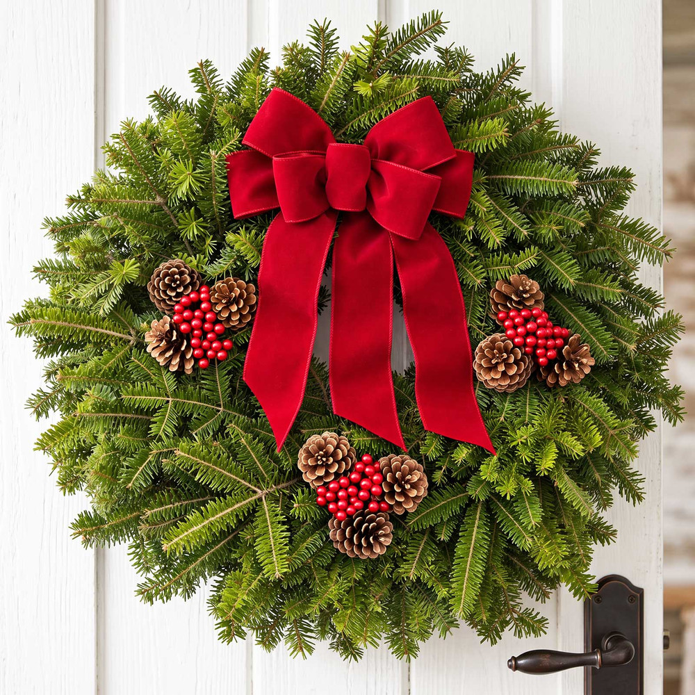 Fresh Christmas Wreaths for Front Door | Maine Balsam | Harbor Farm