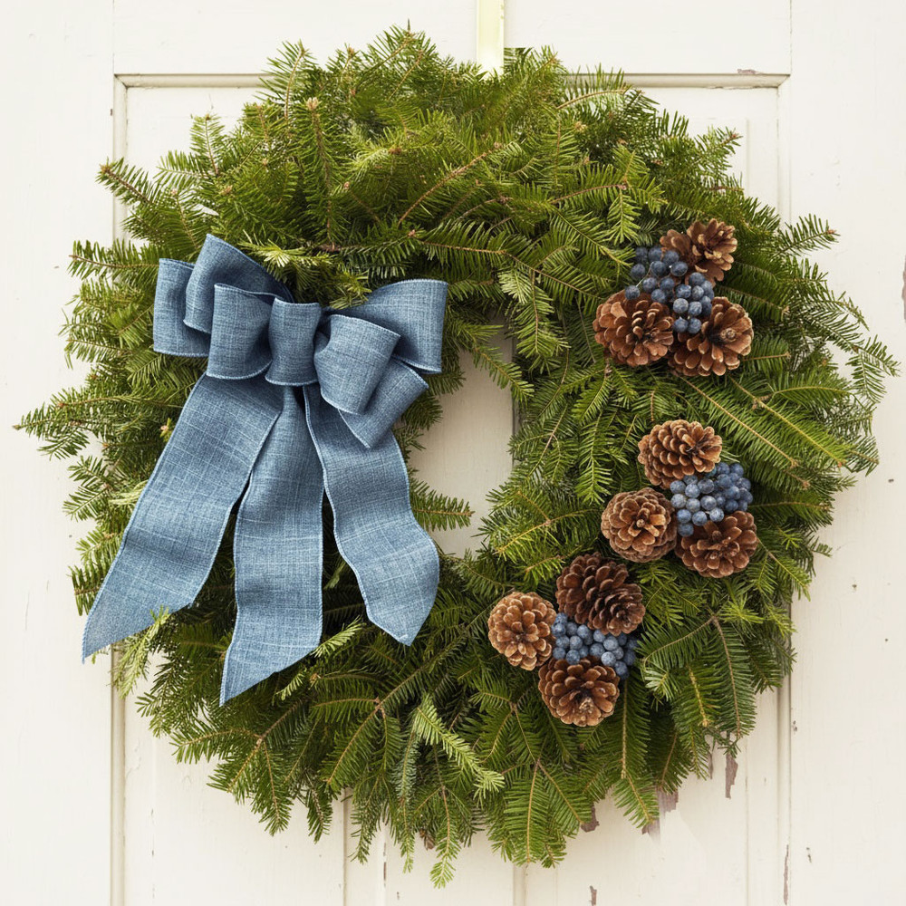 Fresh Christmas Wreaths | Real Maine Balsam | Harbor Farm