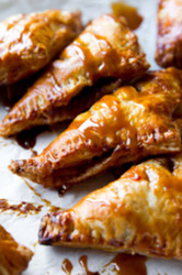 Apple Turnovers with Caramel Sauce