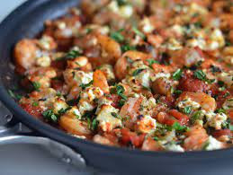 Baked Greek Shrimp with Tomatoes and Feta