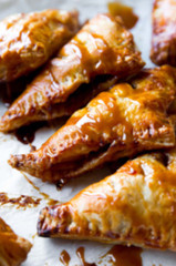Apple Turnovers with Caramel Sauce