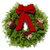 Acadia Fresh Christmas Wreath with Dark Red Velveteen Bow
A handcrafted Acadia Fresh Christmas Wreath, featuring fragrant balsam fir, pine cones, clusters of faux red berries, and delicate white German statice. The hand-tied dark red velveteen bow adds a touch of elegance to this simple yet classic holiday wreath.