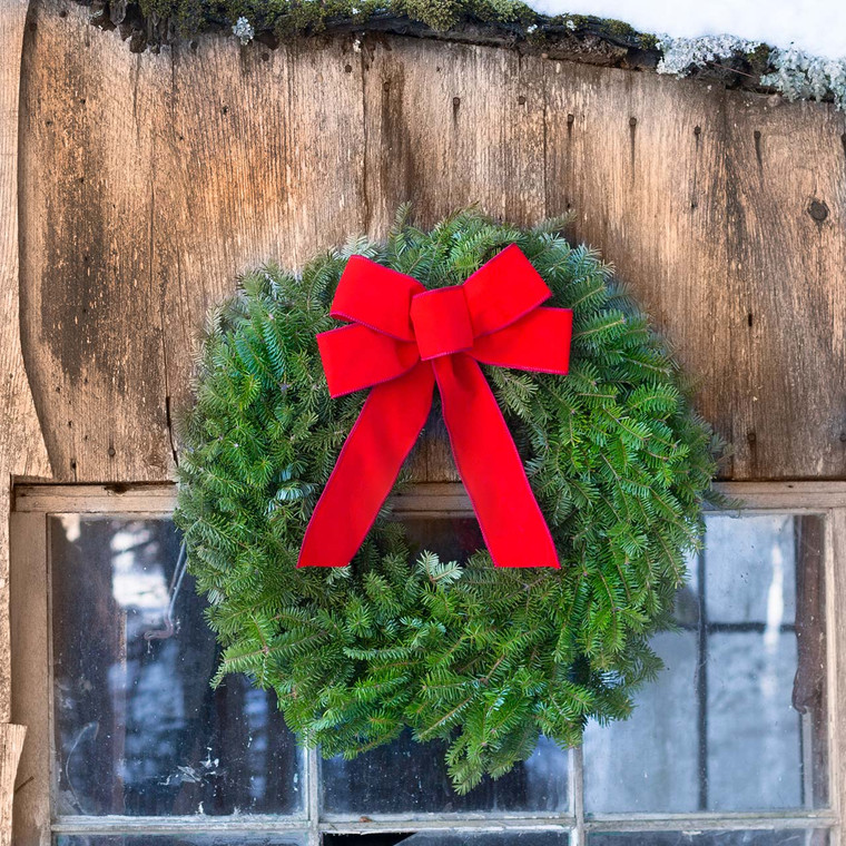 Classic Maine Balsam Wreath Fresh Christmas Wreath for DIY Holiday Decor