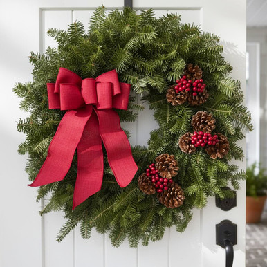 Cape Elizabeth Fresh Maine Balsam Wreath | Premium Gift Delivery