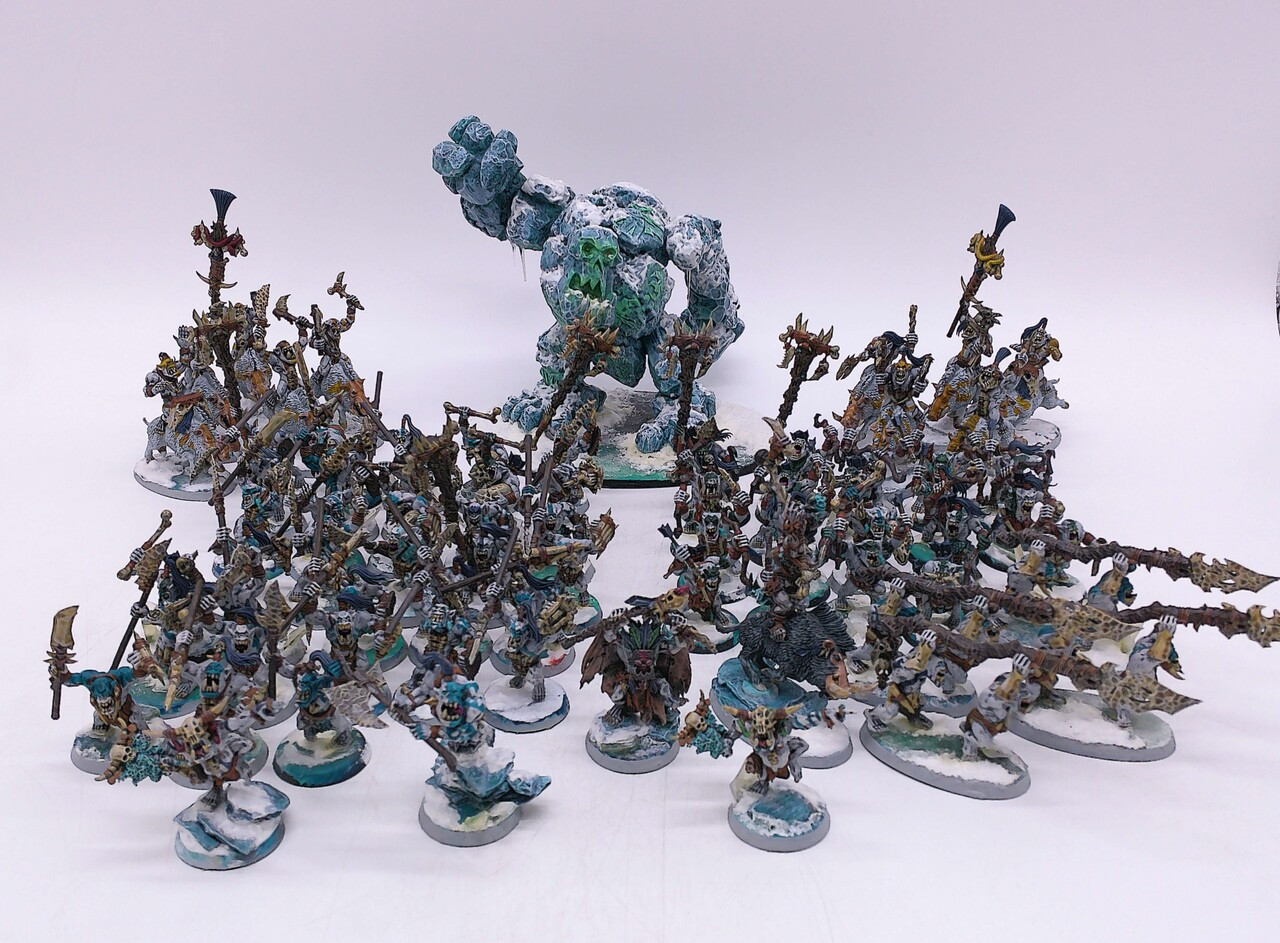 Painted Bonesplitterz Army (Icebone) with Rogue Idol!