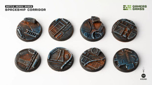 Gamers Grass: Spaceship Corridor Bases, Round 32mm (x8) Gamers Grass: Spaceship Corridor Bases, Round 32mm (x8)