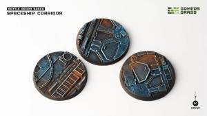Gamer Grass: Spaceship Corridor Bases, Round 50mm (x3) Gamer Grass: Spaceship Corridor Bases, Round 50mm (x3)