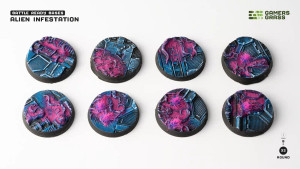 Gamers Grass: Alien Infestation Bases, Round 32mm (x8) Gamers Grass: Alien Infestation Bases, Round 32mm (x8)