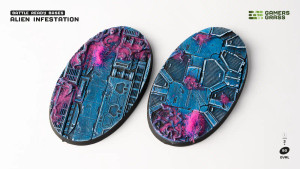 Gamers Grass: Alien Infestation Bases, Oval 90mm (x2)