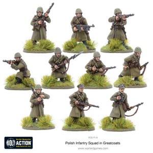 Bolt Action: Polish Infantry Squad In Greatcoats Bolt Action: Polish Infantry Squad In Greatcoats