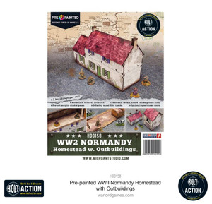 Bolt Action: Pre-Painted WWII Normandy Homestead With Outbuildings