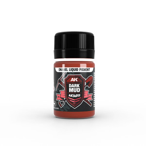 AK Interactive: Dark Mud - Enamel Liquid Pigment - 35ml AK Interactive: Dark Mud - Enamel Liquid Pigment - 35ml