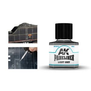 AK Interactive: Light Grey Paneliner - 40ml AK Interactive: Light Grey Paneliner - 40ml