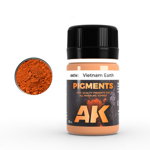 AK Interactive: Vietnam Earth Powder Pigment - 35ml AK Interactive: Vietnam Earth Powder Pigment - 35ml